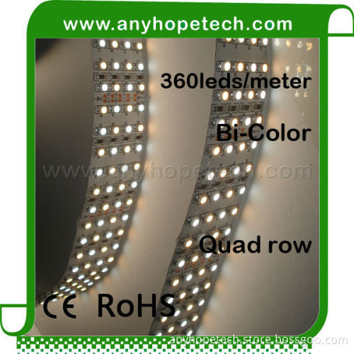 Competitive price smd3528 hot selling four row 24v led flexible strip light